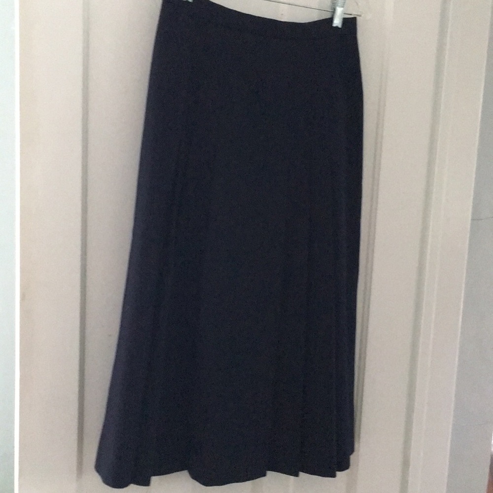 Ralph Lauren Navy wool pleated skirt